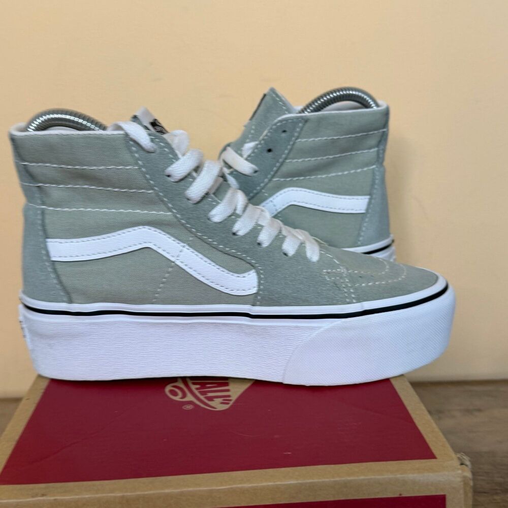 Vans Sk8-Hi Tapered Stackform Platform Floral Shoes embroidery desert size 5.5 - Picture 6 of 10